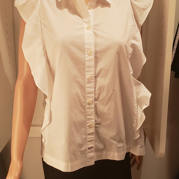 kate spade Tops - Kate Spade white sleeveless button up